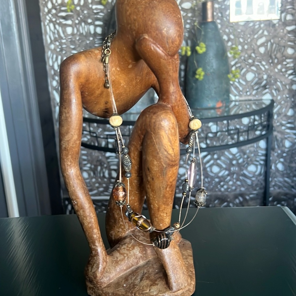 Three strand eclectic necklace